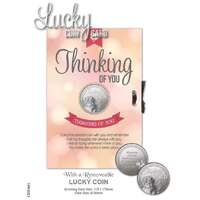 Lucky Coin & Greeting Card - Thinking of You