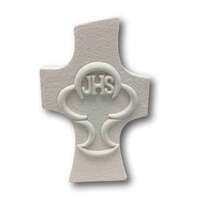 Communion Resin Plaque White Cross