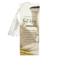 Bookmark Laminated w/tassel - Communion