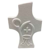 Confirmation Resin Plaque White Cross