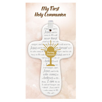 My First Holy Communion Cross w/Ribbon