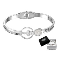Bangle Hinged w/Chalice & Pearl