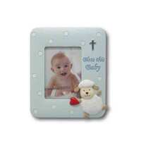 Bless this Baby Photo Frame - Blue