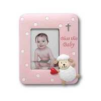 Bless this Baby Photo Frame - Pink