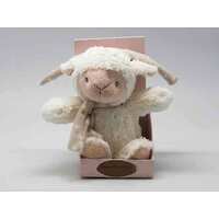 Plush Toy - Cream Lamb With Music