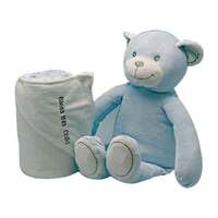 Plush Toy - Blue Bear With Blanket