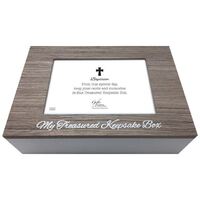 Treasured Keepsake Box Baptism - Brown