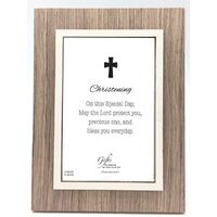 Christening Wood Frame - Brown
