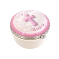 My First Rosary Porcelain Box - Pink