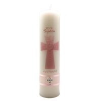 Baptism Candle for Baby Girl