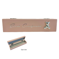 Birth Wooden Certificate Holder w/Motiff