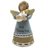Little Blessings Angel - God Bless You Blue