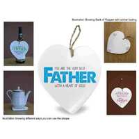 Message in Heart Plaque - Father