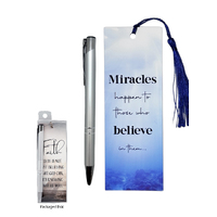 Pen & Bookmark Set - Miracles Happen