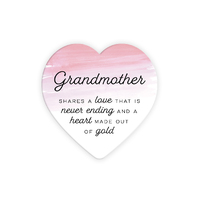 Heartshape Ceramic Coaster - Grandmother