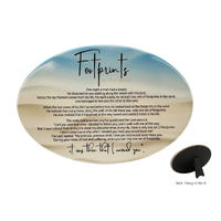 Oval Ceramic Plaques - Footprints