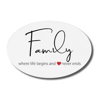 Oval Ceramic Plaques - Family