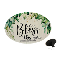 Oval Ceramic Plaques - God Bless This House