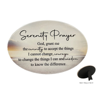 Oval Ceramic Plaques - Serenity Prayer