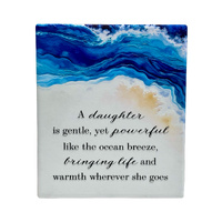 Wave Resin Plaque - Daughter