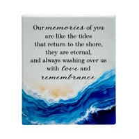 Wave Resin Plaque - Memories