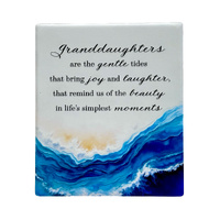 Wave Resin Plaque - Granddaughters