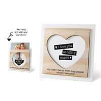 Wooden Photo Frame - I Love You