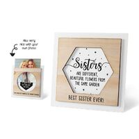 Wooden Photo Frame - Sisters