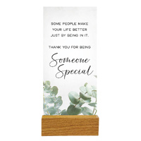 Precious Glass Plaque w/Stand - Someone Special