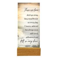 Precious Glass Plaque w/Stand - Those We Love