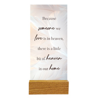 Precious Glass Plaque w/Stand - Heaven