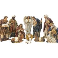 Nativity Set Resin 30cm 11 piece Canvas Finish