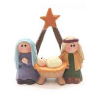 Nativity Set for Kids -- Holy Family Star Mini - 55 x 55mm