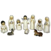 Nativity Set Kiddie White 11cm 11pcs