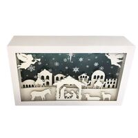 Nativity in a Box with Light/Music 250x150x70mm