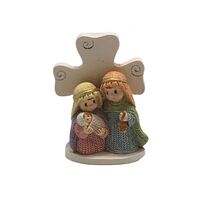 Nativity Holy Family Cross Mini - 70 x 65mm