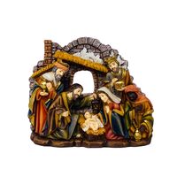 Traditional Nativity Scene - 160 x 165 x 50mm