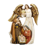 Angel Nativity Holy Family Scene - 305 x 225 x 140mm