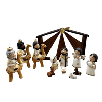 Nativity Children Set w/Stable - 11pce