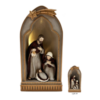 Holy Family Arch Nativity Scence W/Light