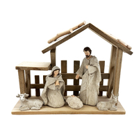 Nativity Scene W/Stable - 5 Pieces
