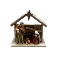 Nativity Scence W/Stable - 3 Pieces