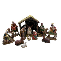 Nativity Stable Set Resin - 11pcs 140mm
