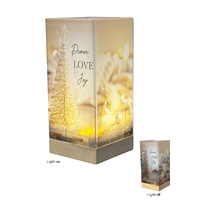 LED Light Lamp - Peace Love Joy