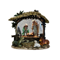 Nativity Set Water Ball Set w/LED
