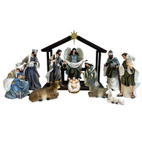 Nativity Stable Set Resin - 11pcs 200mm
