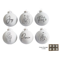 Christmas White Ornament Baubles