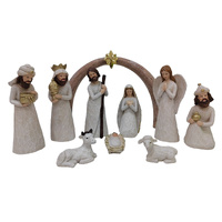 Nativity Stable Set Resin - 11pcs 140mm