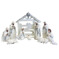 Nativity Stable Set Resin - 11pcs 175mm