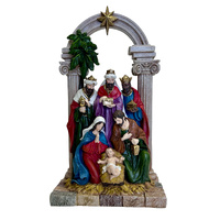 Arch Nativity Scene w/Holy Family & KIngs